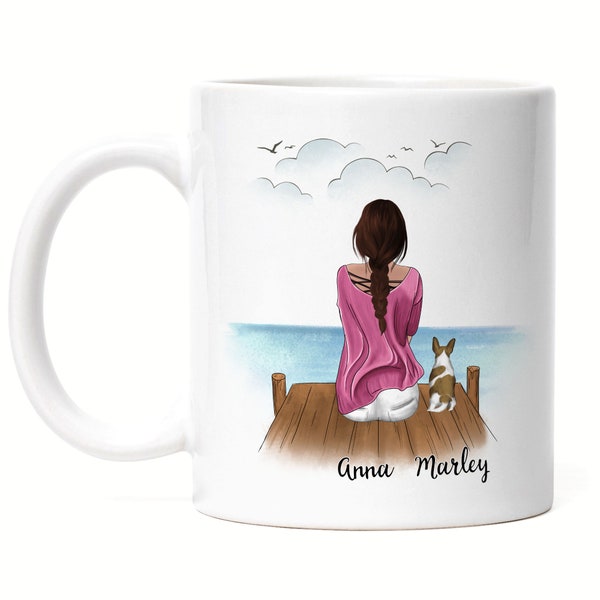 Hundemama Tasse Personalisiert Hundebesitzer Geschenk Hundeliebhaber Hunde Dog Mom Hundefan Hundemotiv Individuell Herrchen