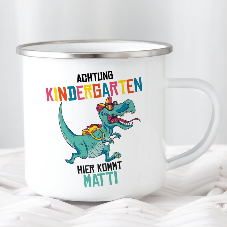 Dino Kindergarten Tasse Anfang Start Spruch Kindergartenkind | Etsy