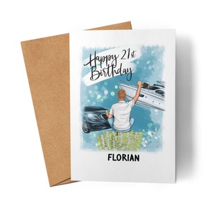 Karte Geburtstag Mann Junge Geburtstagskarte Freund Partner Happy Birthday Karte Card Faltkarte Grußkarte Personalisiert Geschenk
