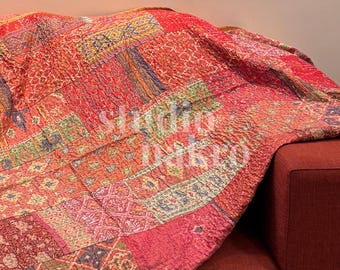 パッチワークキルト　ビンテージ　ハンドメイド パッチワークキルト🌸スーとビリーのトートバッグ - KURUMIBUTTON'S