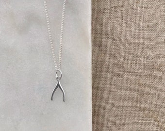 Matte Silver Plated over Pewter 9mm x 15mm PD-1091-MS 4 Pcs Mini Simple Wishbone Pendant