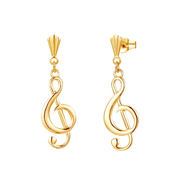 Treble Clef Earrings - Etsy