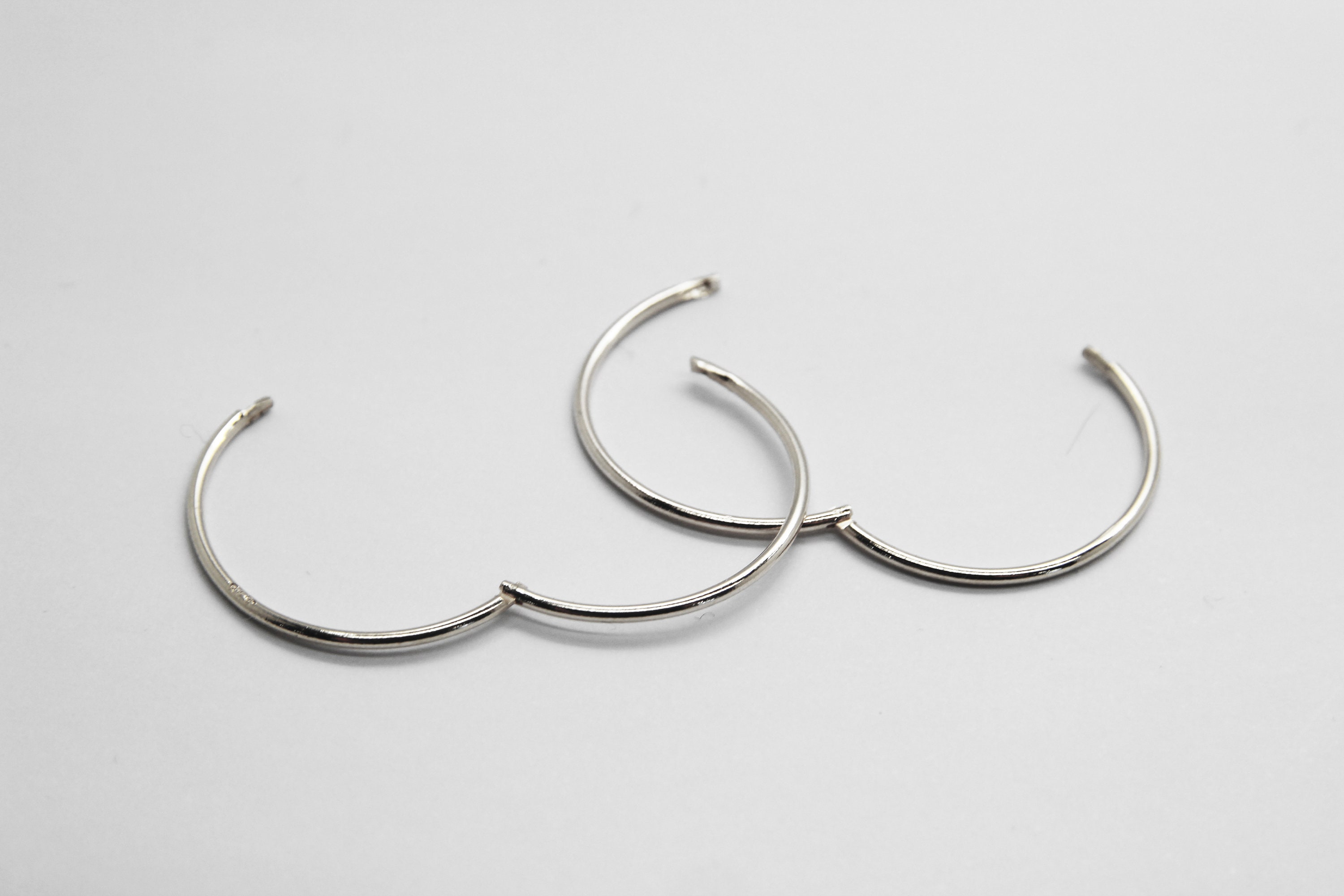Sterling Silver Polished Hinged Sleeper Earring Etsy