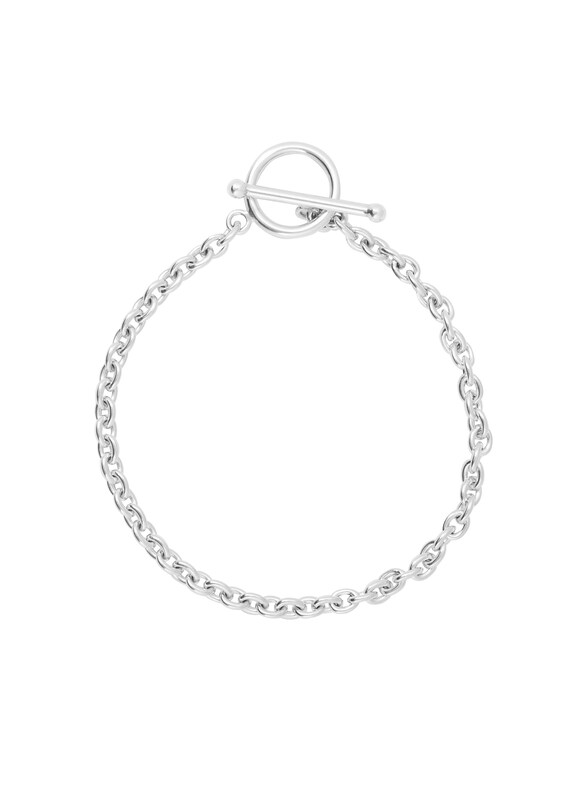 Sterling Silver Classic T-bar Bracelet 