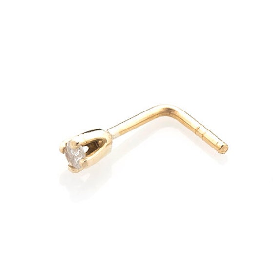 9ct gold diamond nose best sale stud