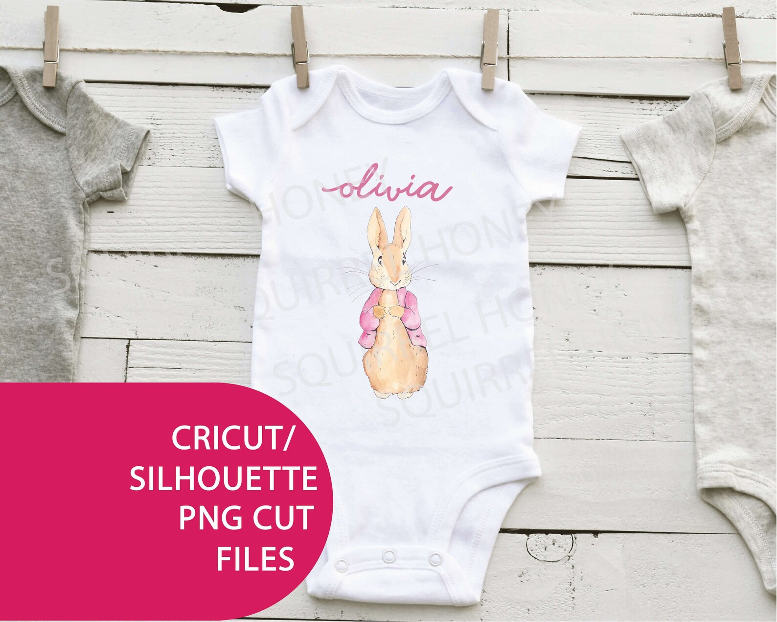 Peter Rabbit Cricut SVG Easter Baby Onesie Cricut