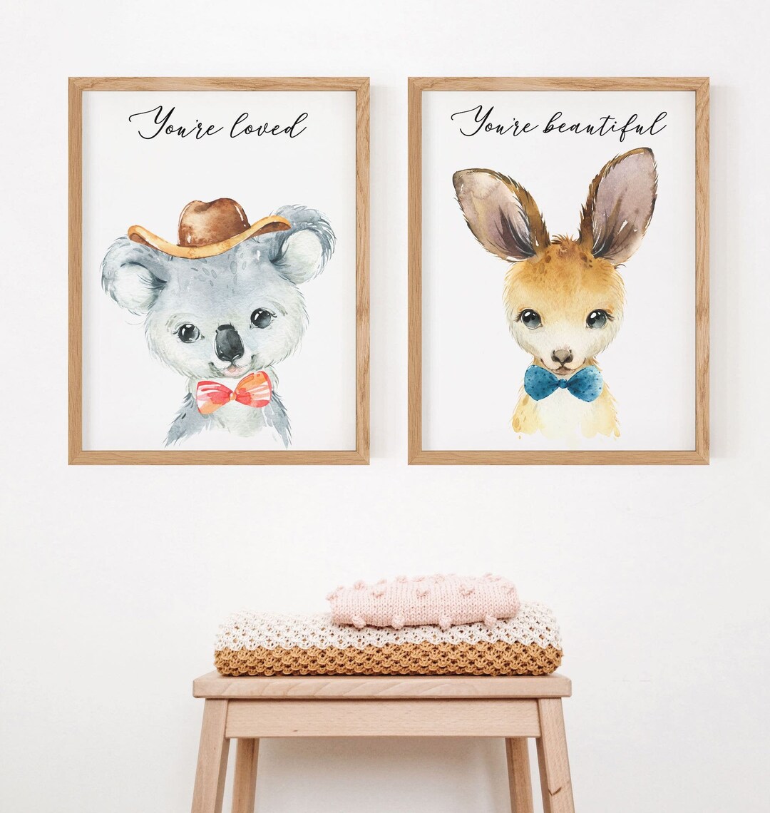 Baby Boy Australian Animals Nursery Decor Print Set, Nursery Decor ...