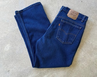 Vintage Levi's Jeans Orange Tab 517 Dark Wash