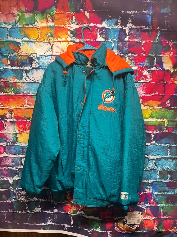 Vintage Miami Dolphins Starter Jacket NWT Puffer