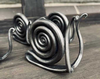 Hand Forged Steel Snail / Metal Snail