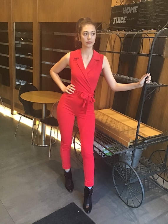 red jumpsuit size 14