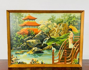 Japanese Oil Painting - Etsy