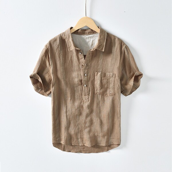 Pure Linen Shirt Etsy