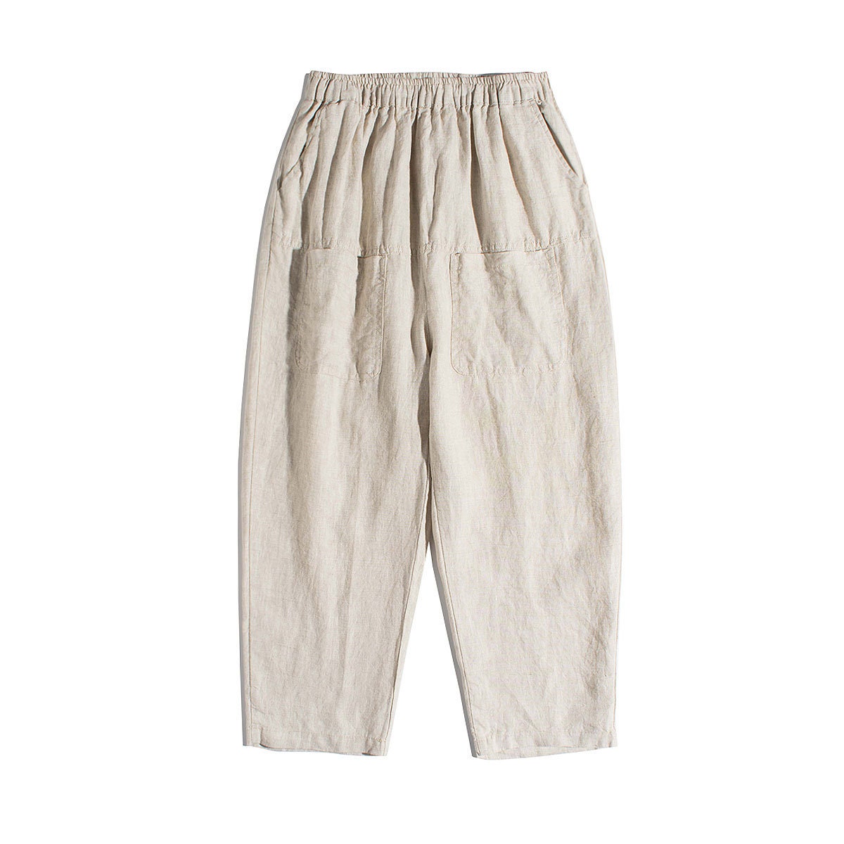 Petite Linen Pants for Women Summer 100 