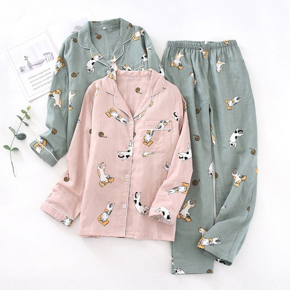 cute long sleeve pajama set