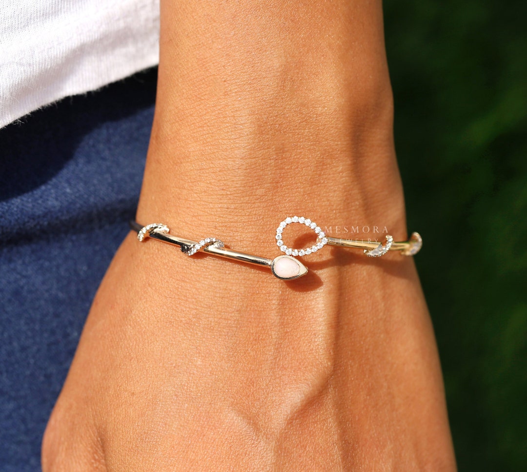 14K Gold Filled Cuff Bracelet Delicate Minimalist Gold Bangle Bracelet