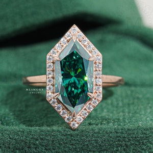 Pierścionek zaręczynowy z moissanitem o szlifie markiza 3 CT w kolorze holenderskim Pierścionek z diamentem w kolorze niebiesko-zielonym Obrączka ślubna z moissanitem Solitaire Obrączka ślubna z moissanitem