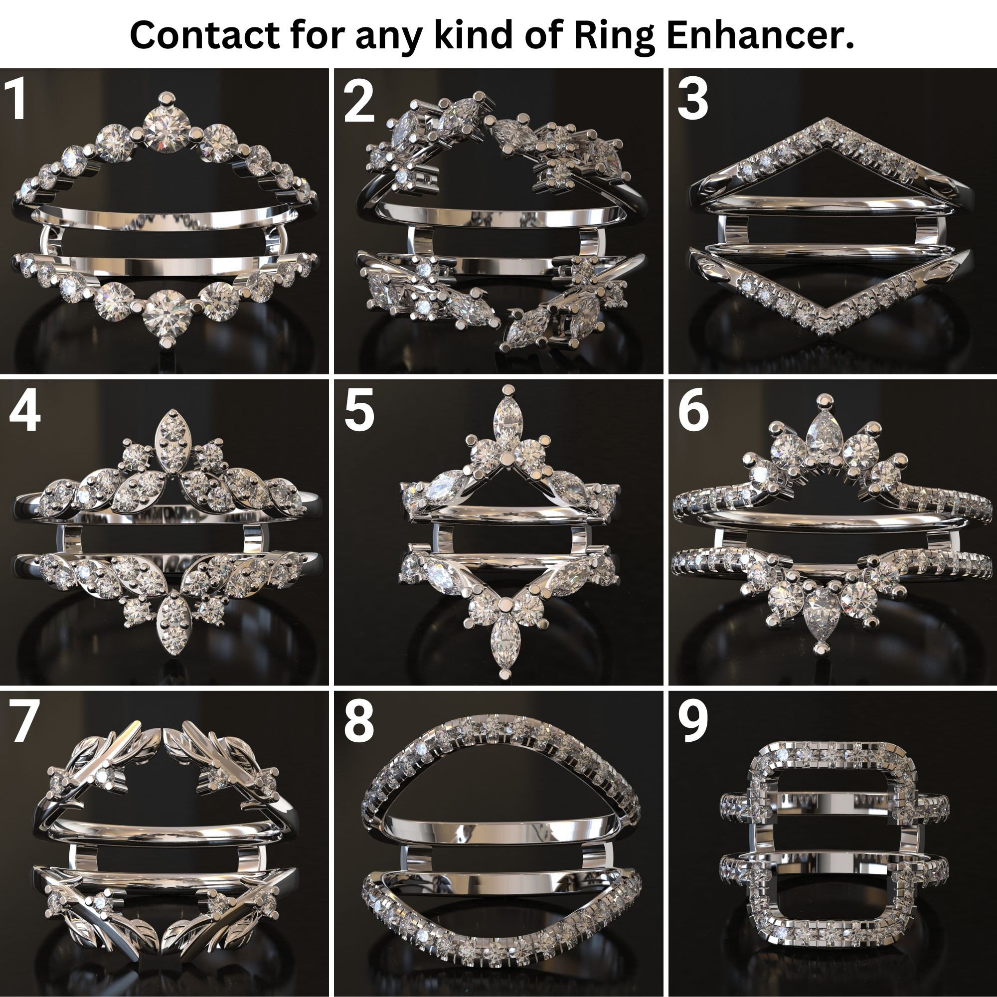 0.66ct Ring Enhancer and Wrap, Engagement Ring Guards & Spacers