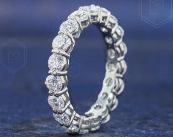 3 mm obrączka z żółtego złota Eternity, obrączka ślubna z litego złota 14-karatowego, łączona obrączka rocznicowa, minimalistyczny złoty pierścionek dla kobiet