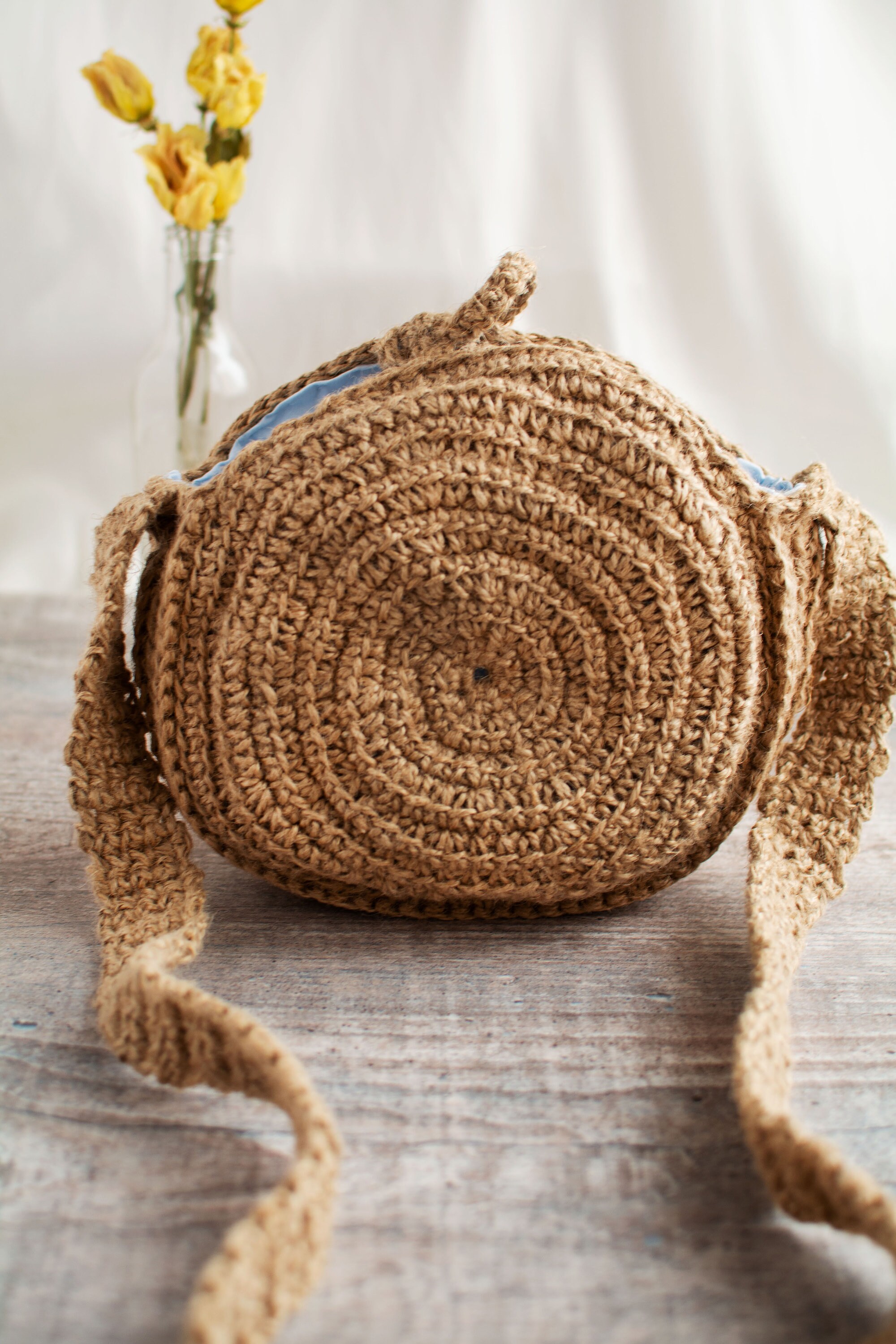 Cottagecore Round Straw Bag with Red Flowers Sweet Lolita | Etsy