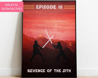 Star Wars Poster, Star Wars Gift, Star Wars Art, Minimalist Posters, Digital Download