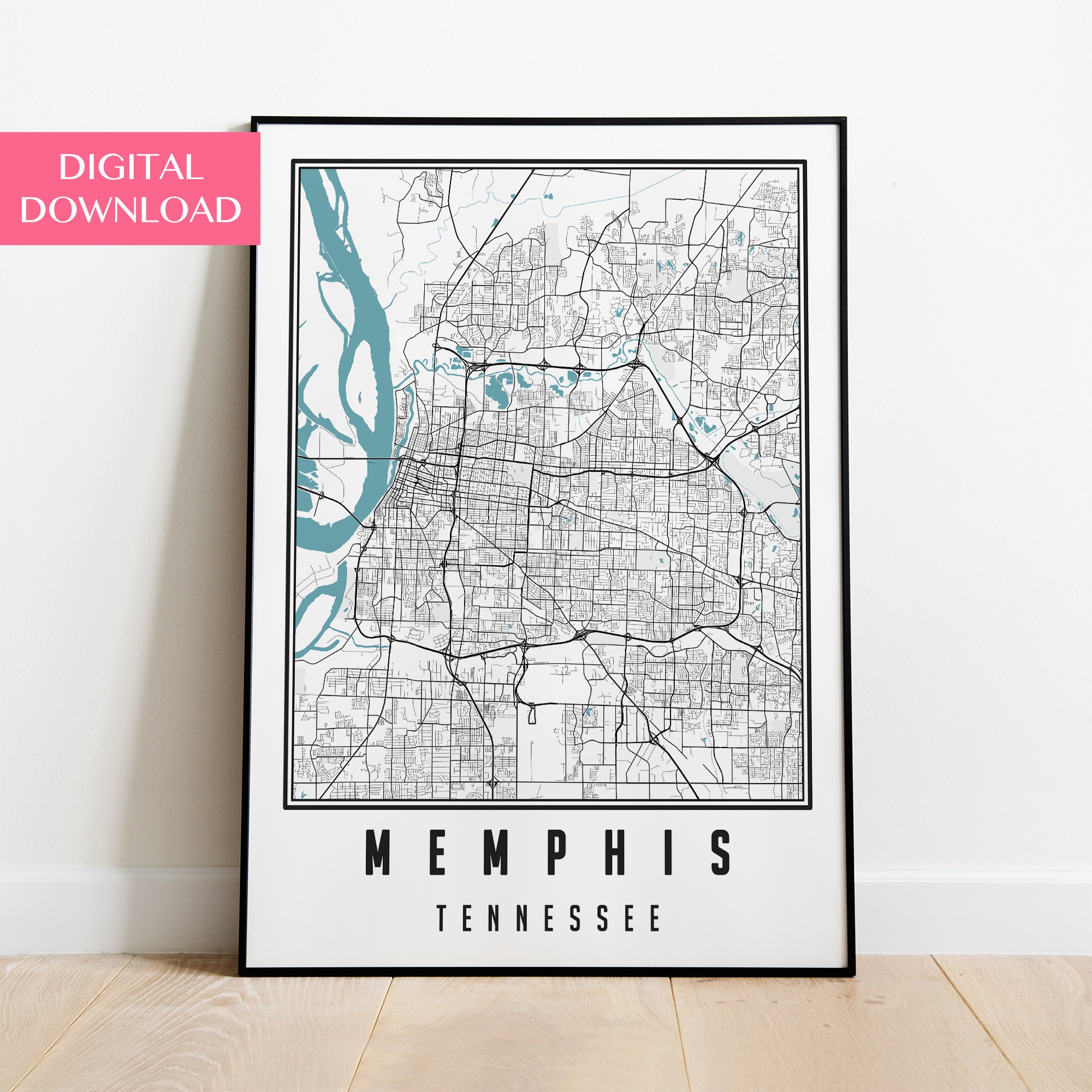 Memphis Map Digital Download, Memphis Wall Art, Tennessee Art Poster,  Printable Wall Art - Etsy, image size:2000x2000