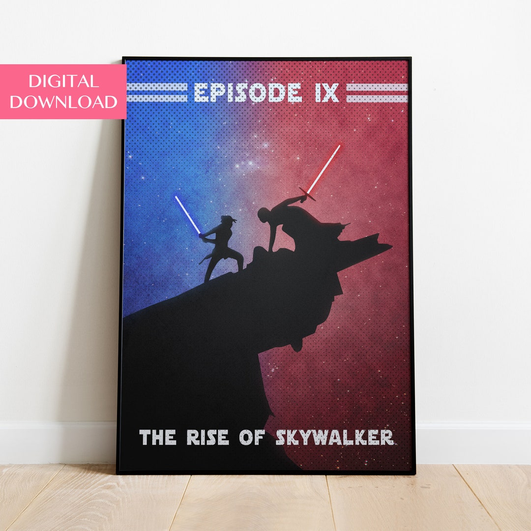 Star Wars Poster, the Rise of Skywalker Movie Poster, Star Wars Decor ...