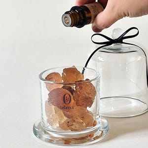 Stone Diffuser - Aroma essential oils Stone Diffuser | glass dome | home decor | gift box | natural resin, volcanic stone | airfreshener