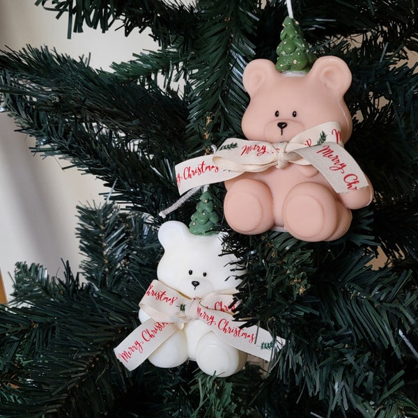 Tannenbaum Teddybär Kerze