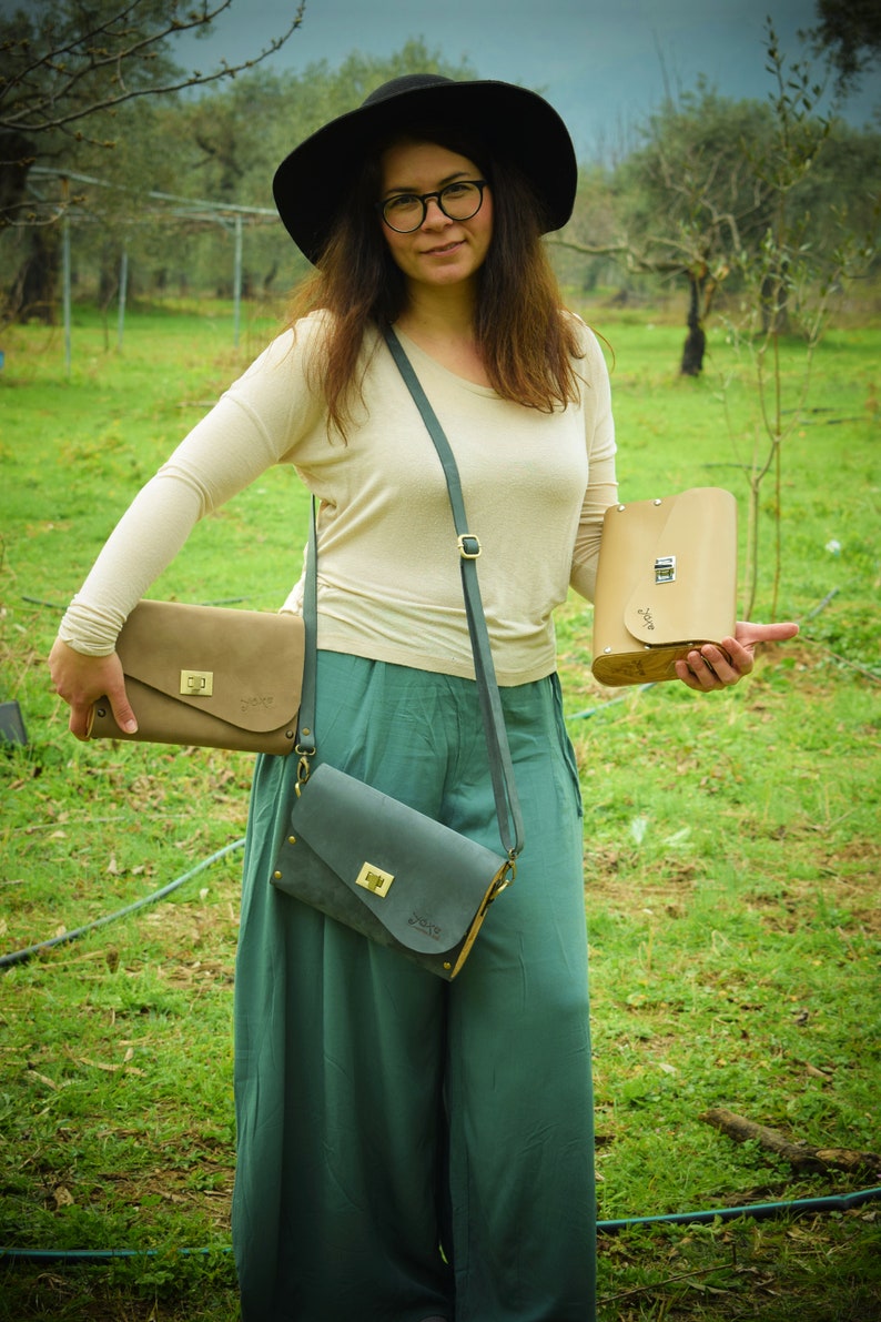 Wood Leather Bag. Crossbody Women Bag. Leather Wood Bag. Etsy