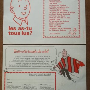 1970 - Tintin, Vintage Poster for Casterman Albums - Etsy