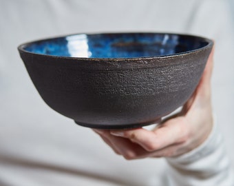 Ramen Bowl, Large Ceramic Bowl, Pasta Bowl, Stoneware Bowl
