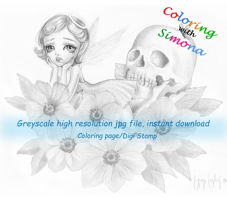 Where Flowers Bloom so Does Hope COLORING PAGE Digi STAMP Etsy