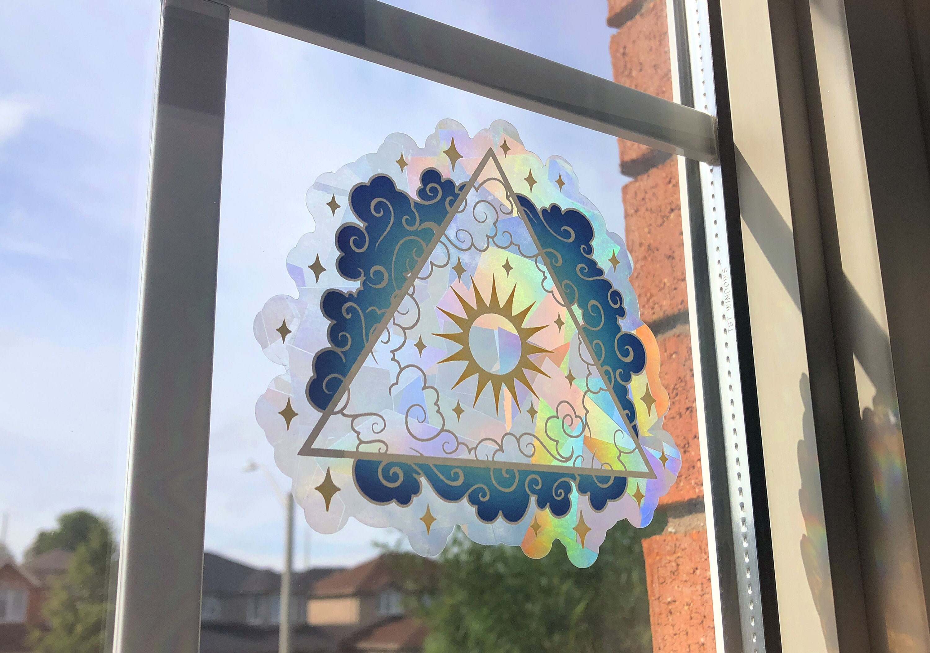 Suncatcher Decals / 5 x 4.5 inches / Window Art Etsy