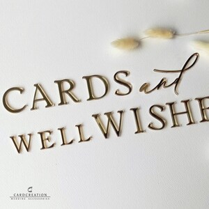 Scatola per matrimonio in acrilico, lettere adesive in acrilico per biglietti e scatole di auguri, lettere adesive personalizzate per matrimonio per regali e scatole di biglietti