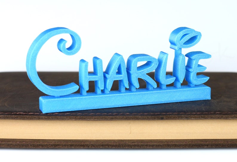 Disney Style name plate 2 Inch tall letters sit on desk or Etsy