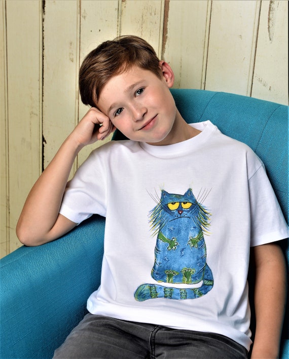 toddler boy cat shirt