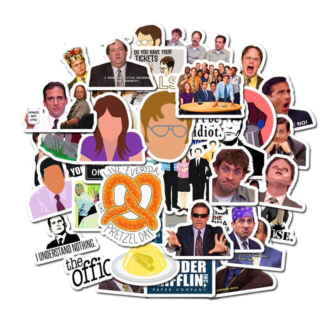The Office Tv Show Vinyl Decals Stickers Etsy