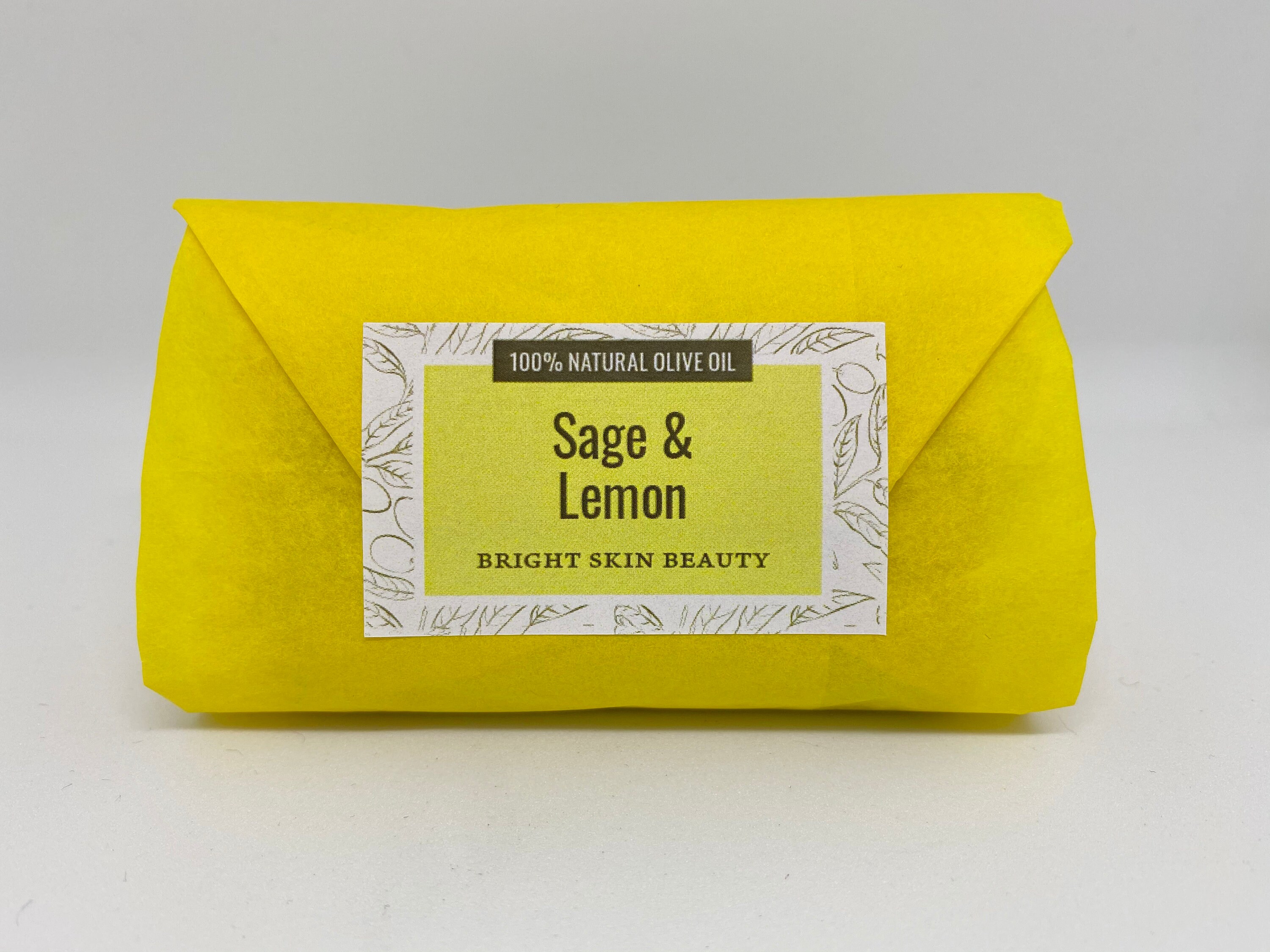 Sage and Lemon Olive Soap Organic Olive Soap, Anti Acne Home Made Soap