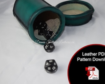 Dice Cup Leather Pattern