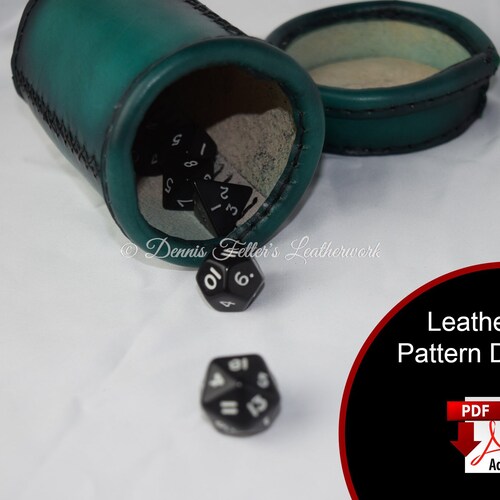 Riveted D6 Leather Dice Bag Pattern Etsy
