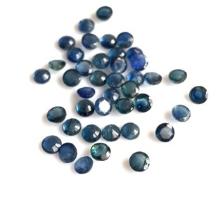 20 Pcs 3mm Natural Montana Sapphire Round Faceted Gemstone - Etsy