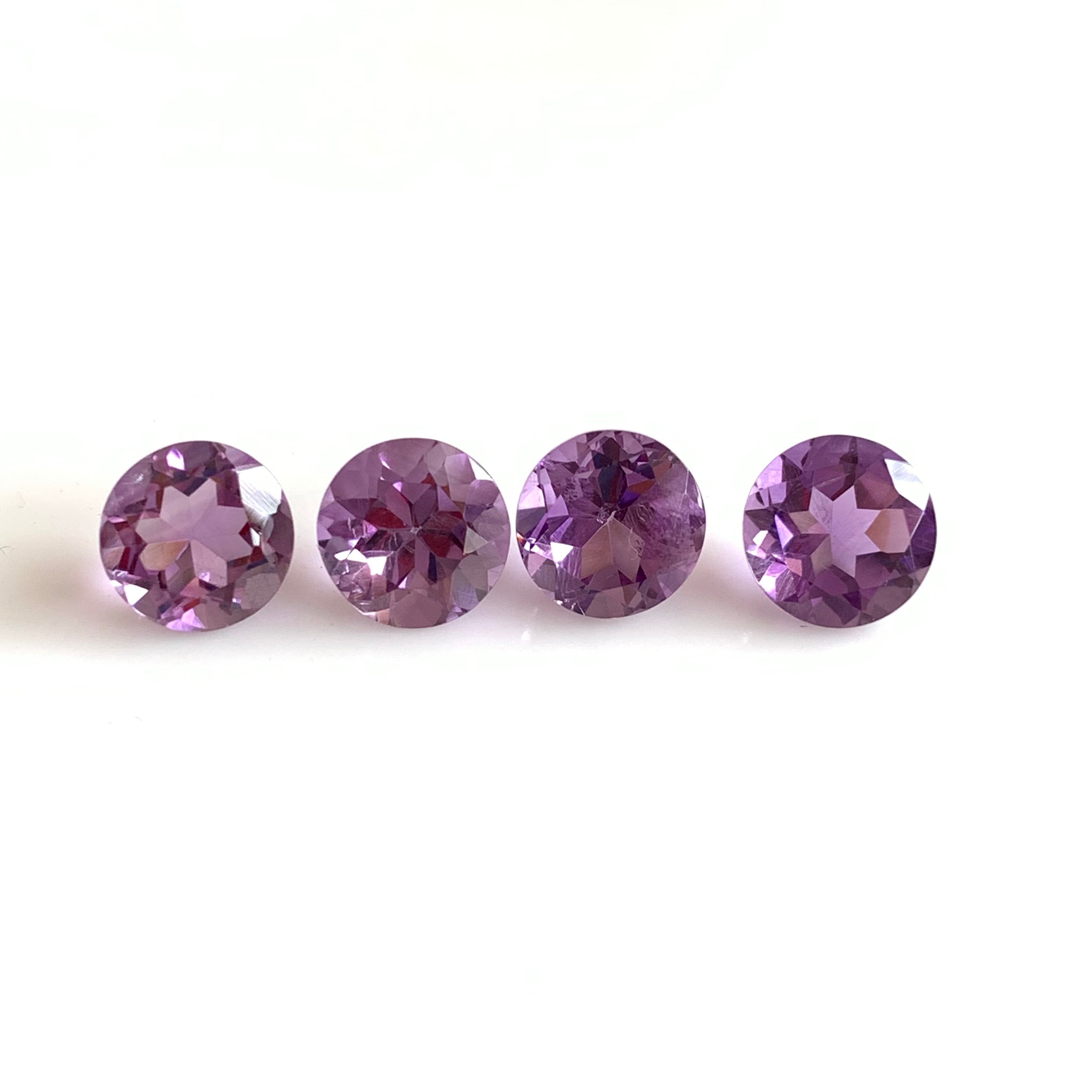 round faceted cut Amethyst loose gemstone various sizes round faceted cut Amethyst loose gemstone various sizes