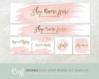 Etsy Shop Banner Set Premade Etsy Kit - Etsy Shop Logo Etsy Banner Set Just Right Premade Etsy Banner Set
