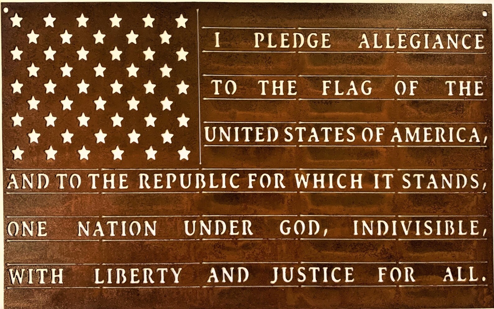 Pledge of Allegiance American Flag | Etsy