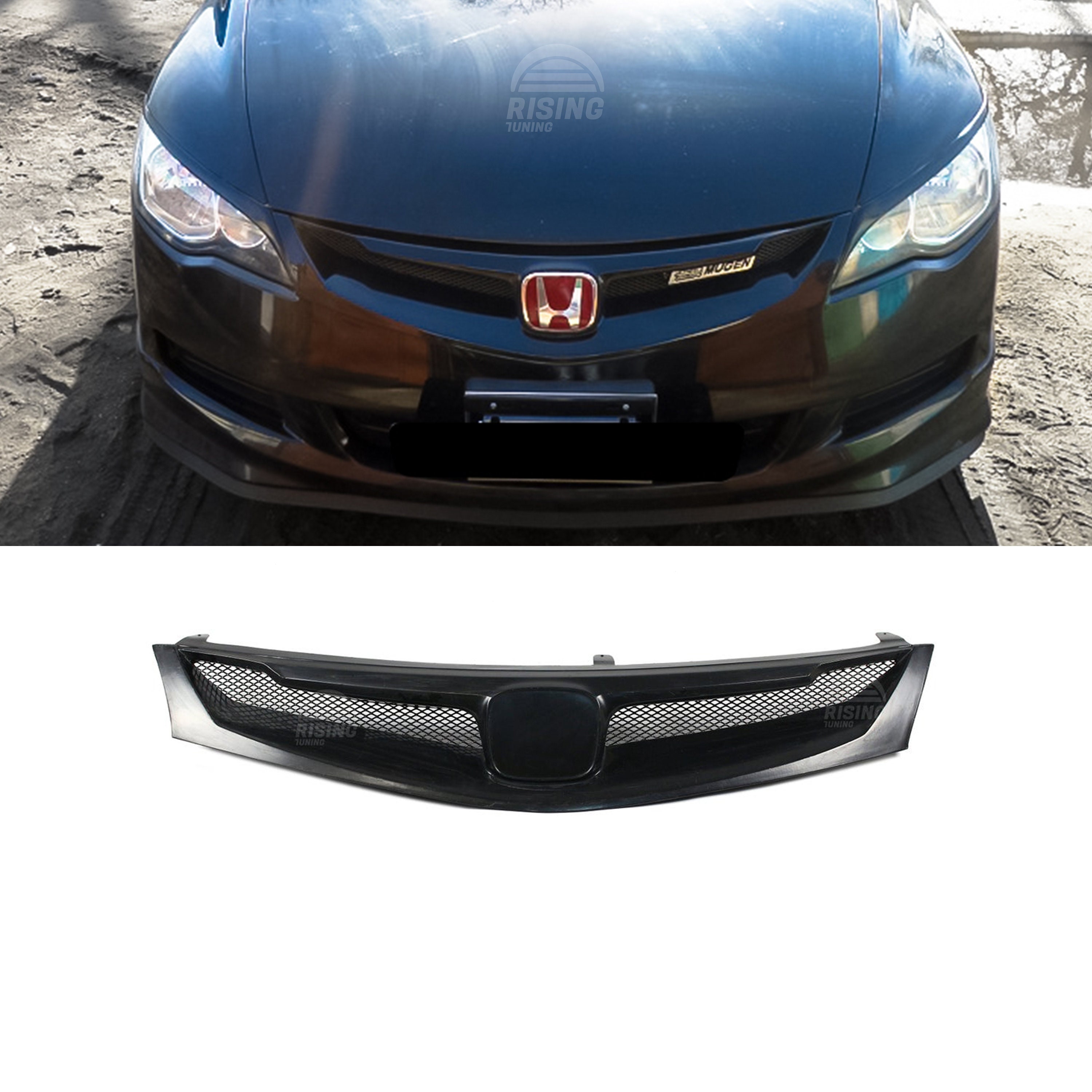 Mugen Rr Style Grille For Honda Civic Fd Acura Csx 05 11 Etsy