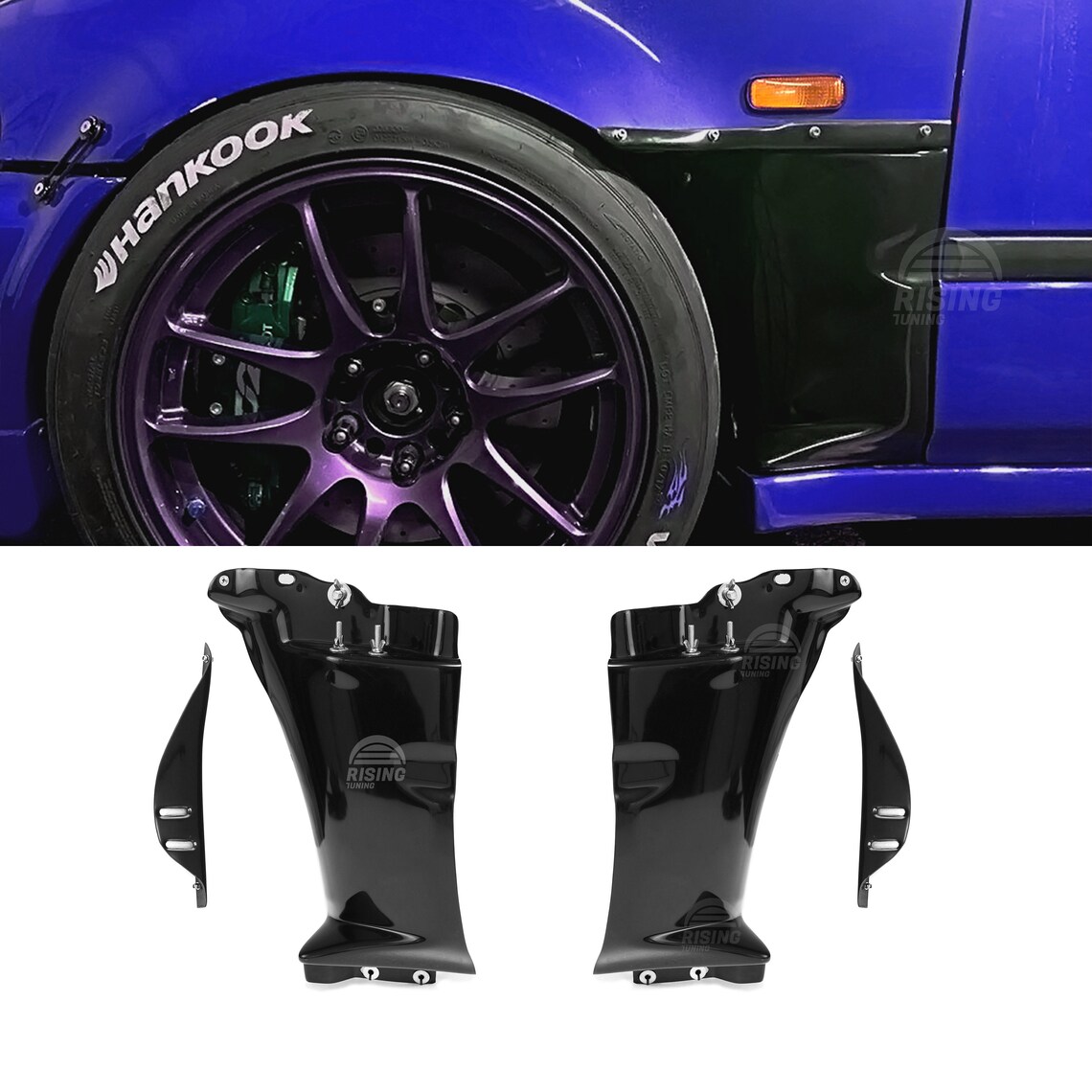 Fenders for Honda Civic EK EJ Time atack fender cut out Etsy