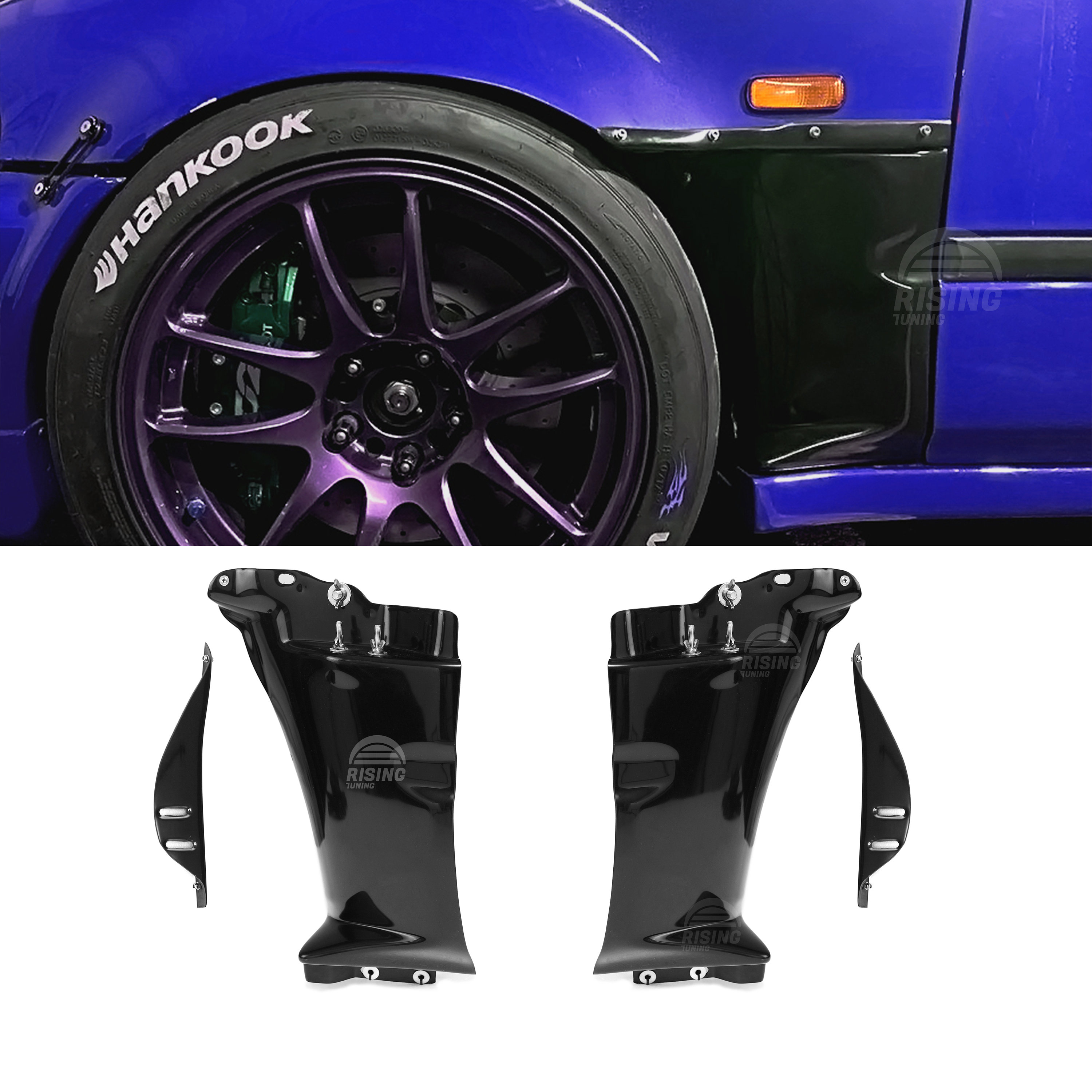 Fenders for Honda Civic EK EJ Time atack fender cut out Etsy