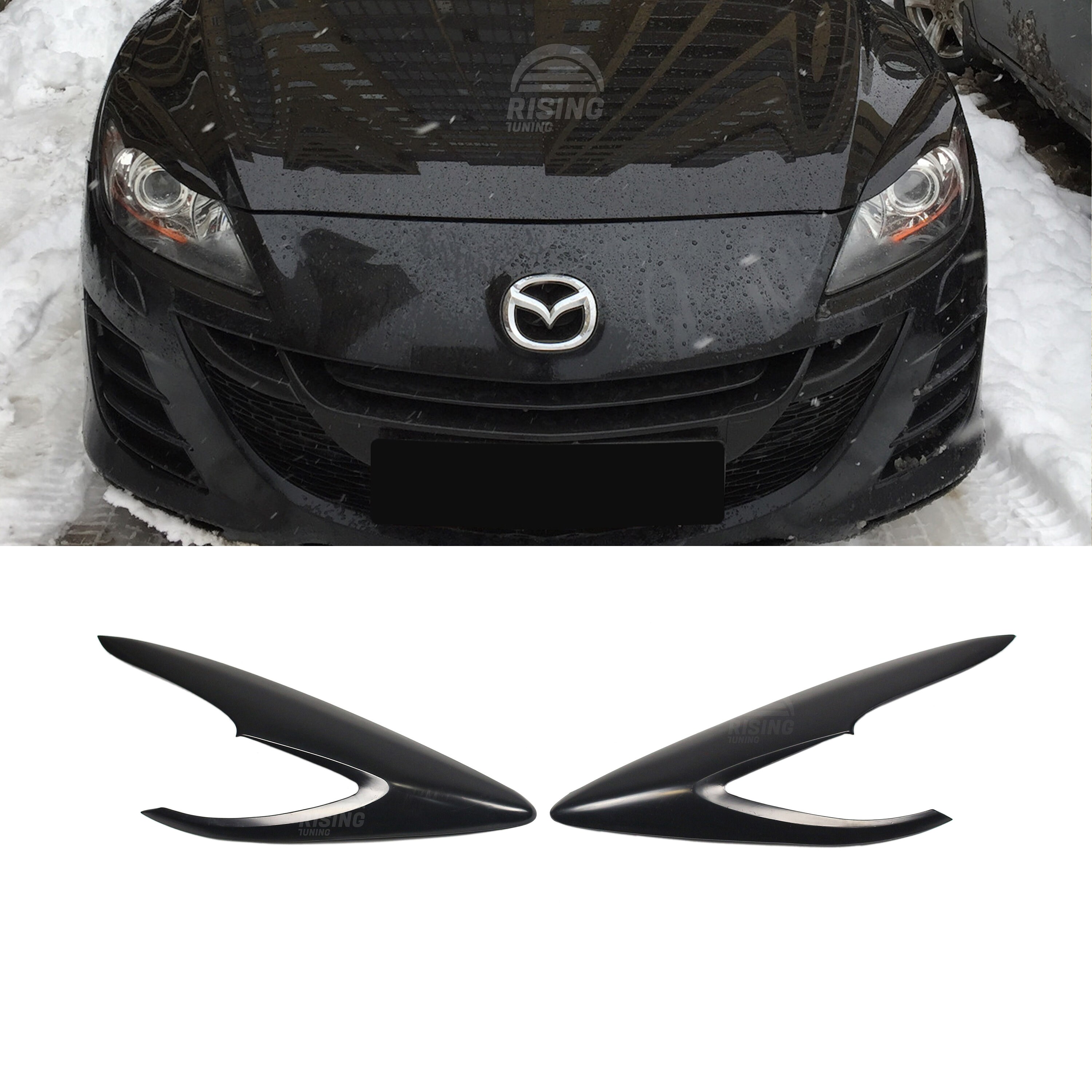 Mazda 3 Fender flares wide body kit Arch Extensions 2.0" 50mm 4pcs