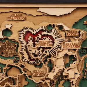 La carte d'Hyrule en 3D